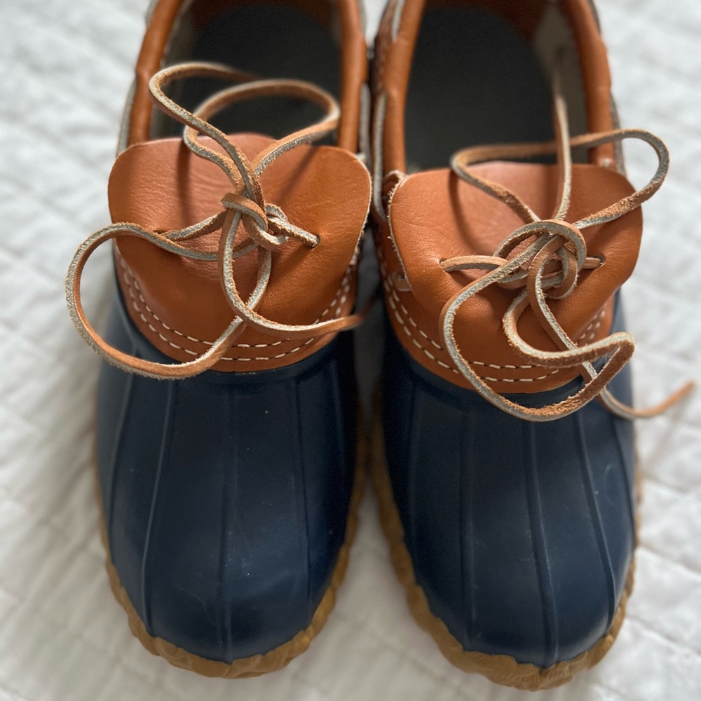 Vintage LL Bean Navy Duck Boots